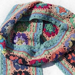クリスマスギフト母の日ギフトバレンタインの日ギフト交換ギフトギフトギフトかぎ針編みのスカーフ/かぎ針編みのスカーフ/手作りの花の 1枚目の画像
