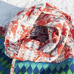 クリスマスギフト母の日ギフトバレンタインデーのギフト誕生日ギフトバレンタインデーのギフト手織りの純粋な綿のシルクスカーフ手作りの 1枚目の画像