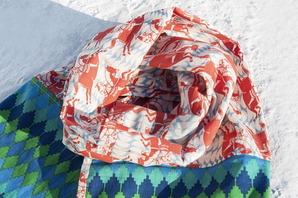 クリスマスギフト母の日ギフトバレンタインデーのギフト誕生日ギフトバレンタインデーのギフト手織りの純粋な綿のシルクスカーフ手作りの 1枚目の画像