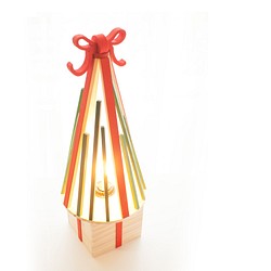 聖誕禮物聖誕樹風格禮物盒造型LED檯燈 第1張的照片