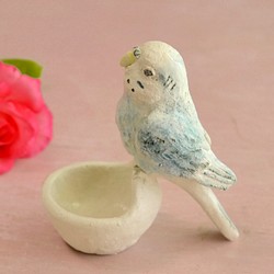 “限量手工製造2019年”Sekisei長尾小鸚鵡（小鳥陶器裝飾品）的配飾 第1張的照片