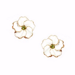 chiching棋青設計手工珠寶飾品 祕密花園 琺瑯系列 一朵小繡球花hydrangea 預購 第1張的照片