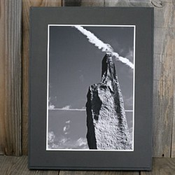 A4 美術照片 015 Iwamine 天空雲霧面板飾面單色黑白照片室內照片銷售郵購 第1張的照片
