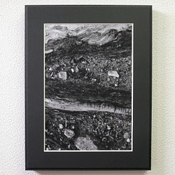 A4 美術照片 019 地球岩石啞光面板飾面單色黑白照片室內照片銷售郵購 第1張的照片