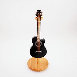 【黑色缺角吉他】mini guitar 質感迷你居家擺飾禮物 音樂人 模型 第1張的照片