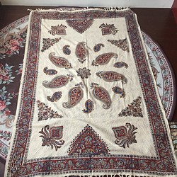 ペルシャ絨毯風の布更紗100cm150cmテーブルクロススファーカバー 1枚目の画像