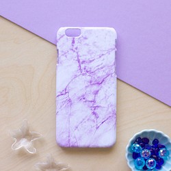 粉紫雲彩大理石//原創手機殼- iPhone, HTC, Samsung, Sony, LG 磨砂硬殼 第1張的照片
