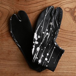 墨柄の足袋　黒23.0～26.5ｃｍ 1枚目の画像