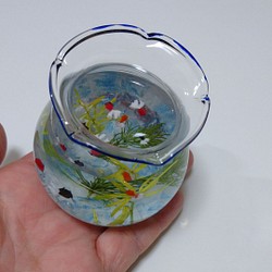アクアリウム ミニ 金魚鉢 レジン 1枚目の画像