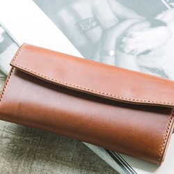 Italy Buttero Leather Long Wallet / Handmade 1枚目の画像