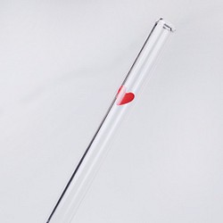 20cm【愛你。愛妳。愛地球環保吸管】 (口徑0.8cm) 紅色愛心吸管 重複使用環保愛地球(附贈清潔刷) 1支入 第1張的照片