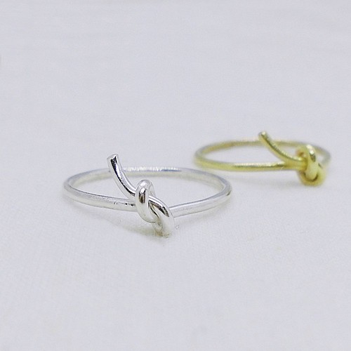 Simple knot（シルバー） 指輪・リング mz collection 通販｜Creema 