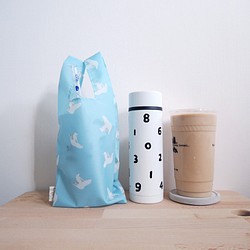 貍拉 =環保飲料提袋= 北極熊   /保溫瓶/水壺袋/ 飲料食物兩用 第1張的照片