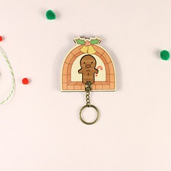 【冬季限定】Key House．薑餅人│客製化／聖誕節／鑰匙圈／收納│ 第1張的照片