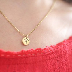 Horoscope sign-brass necklace-Scropio 1枚目の画像
