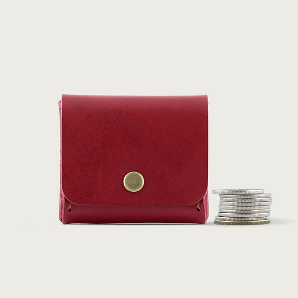 LINTZAN 方塊零錢包 / 置物盒 -- 酒紅色 第1張的照片