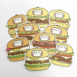 布籽生物 | 漢堡籽 插畫貼紙 第1張的照片