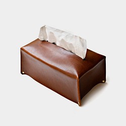 【偏執狂的寶盒】牛皮衛生紙盒 皮革面紙盒 入厝禮物 客製刻字當禮物 第1張的照片