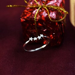 星星的微笑 (純銀戒指 銀飾) 聖誕節禮物 ::C%手工飾品:: 第1張的照片