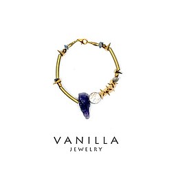 vanilla jewelry 獨家設計款-「荊棘的傲慢」 純手工天然石黃銅手鍊-可客製 第1張的照片