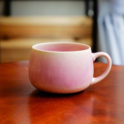 8.5×6.3ｃｍ　紫釉　マグカップ（小） 1枚目の画像