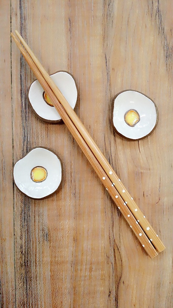 小荷包蛋✖筷架 第1張的照片