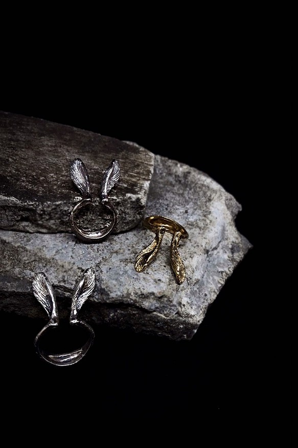 生物學/Leporidae兔科 925純銀戒指 第1張的照片