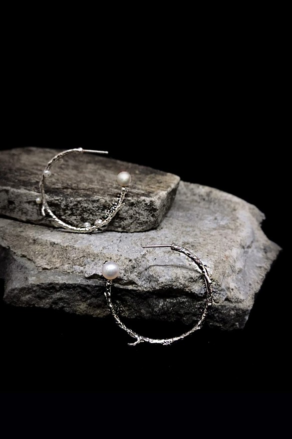 Ilex verticillata .925 Silver earrings