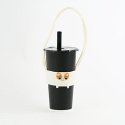 コーギー ドリンク/鉢植えバッグ ビバレッジカップセット 1枚目の画像