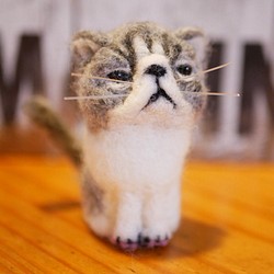 羊毛フェルト   猫 1枚目の画像