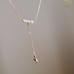 Brown Diamond & Pearl（necklace） 第1張的照片