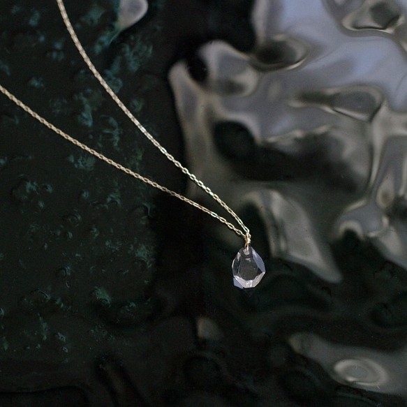 namida : Herkimer Diamond no.1（necklace）ハーキマーダイヤモンド 1枚目の画像