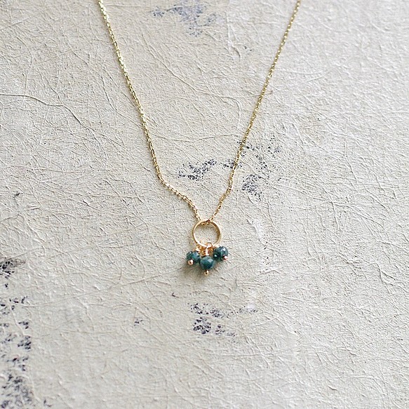 tsubu : Blue Diamond（necklace）ブルーダイヤモンド 1枚目の画像