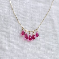 預約商品 tsubu : pink Tourmaline（項鍊） Pink tourmaline necklace 第1張的照片