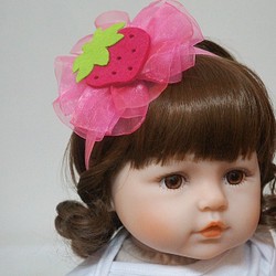 Avondream時尚髮飾-G4-寶寶兒童幼兒髮帶-髮夾髮束髮箍髮帶彌月禮盒禮物 草莓 第1張的照片
