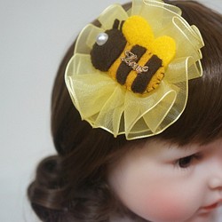 Avondream時尚髮飾-G1-寶寶兒童幼兒髮夾-髮夾髮束髮箍髮帶 小蜜蜂 第1張的照片