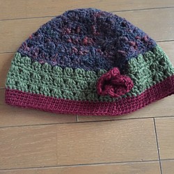 手編み帽子 1枚目の画像
