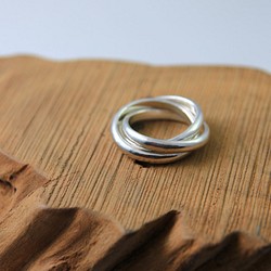 【クラシック三環リング】シルバーリング/Sterling Silver Ring/3-Circle Ring 1枚目の画像