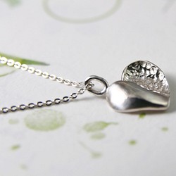 【心扉】愛心項鍊/心型項鍊/純銀項鍊/Sterling Silver Necklace/Heart/Love 第1張的照片