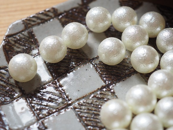 50 顆棉珍珠 10 毫米 第1張的照片