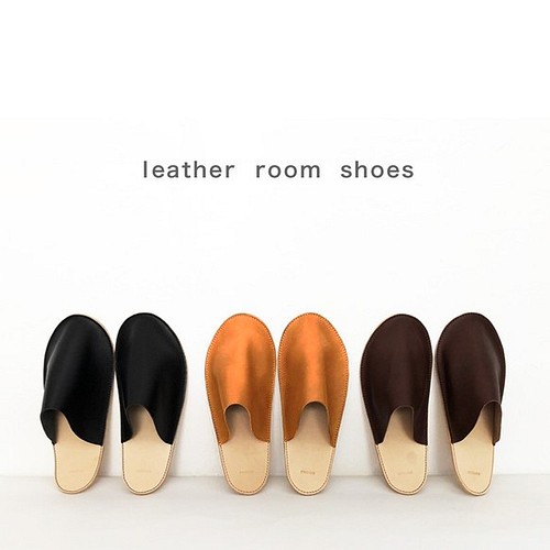 レザールームシューズ／leather room shoes／スリッパ／FRENGO 