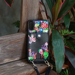 ダリの花の金魚の手描きの携帯電話ケースすべてのモデルがカスタマイズされています 1枚目の画像