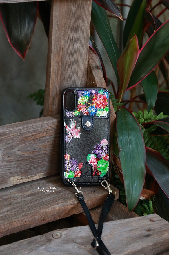 ダリの花の金魚の手描きの携帯電話ケースすべてのモデルがカスタマイズされています 1枚目の画像