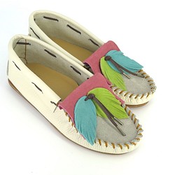 艾瑪設計莫卡辛與可愛的流行彩色葉子NALU莫卡辛鞋＃3 第1張的照片