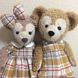 sサイズシェリーメイ&ダッフィーお揃いコスチューム ぬいぐるみ doll