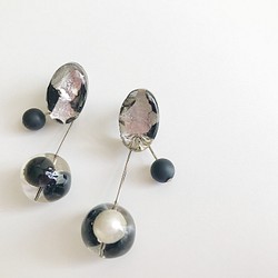 pin earring【black】 1枚目の画像