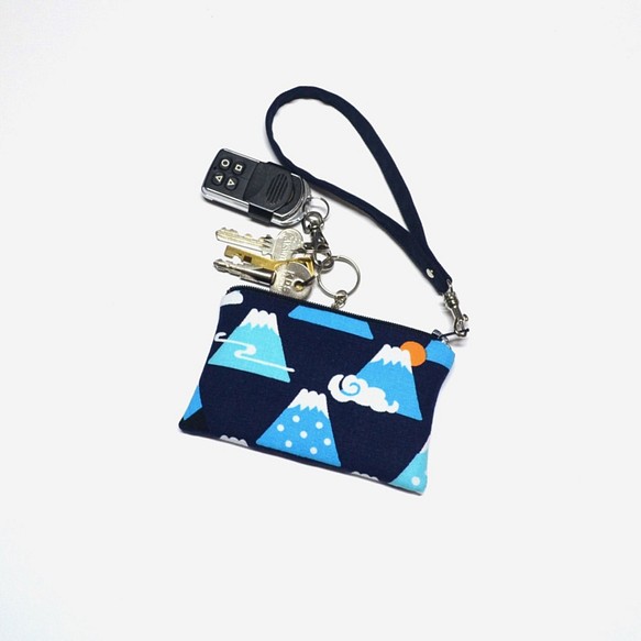 Mount Fuji Zipper Key Chain Wallet • Coin Wallet • ID Wallet 1枚目の画像