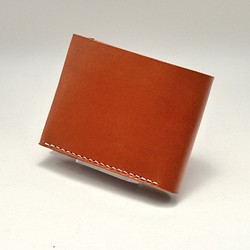 「KENT的手工皮革」棕色植鞣8卡短夾 第1張的照片