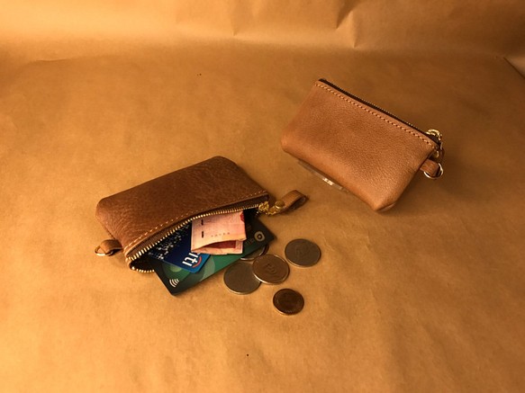 【Kent的手工皮革】 真皮 （G牌竹節包用皮） 信用卡零錢包 第1張的照片