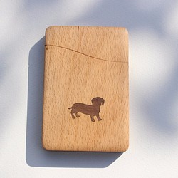 “Miniature Dax”木質名片夾（山毛櫸，胡桃木） 第1張的照片